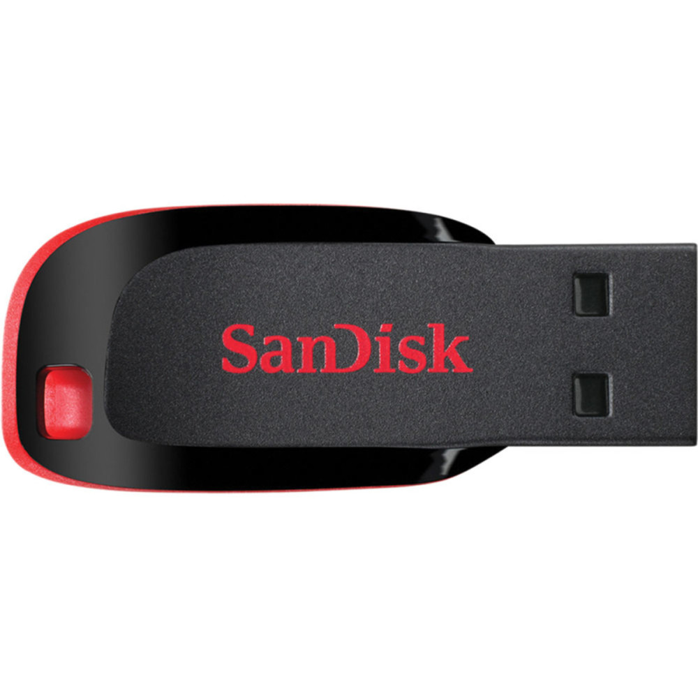 Flash SanDisk USB 2.0 Cruzer Blade 64Gb Black/Red (SDCZ50-064G-B35)