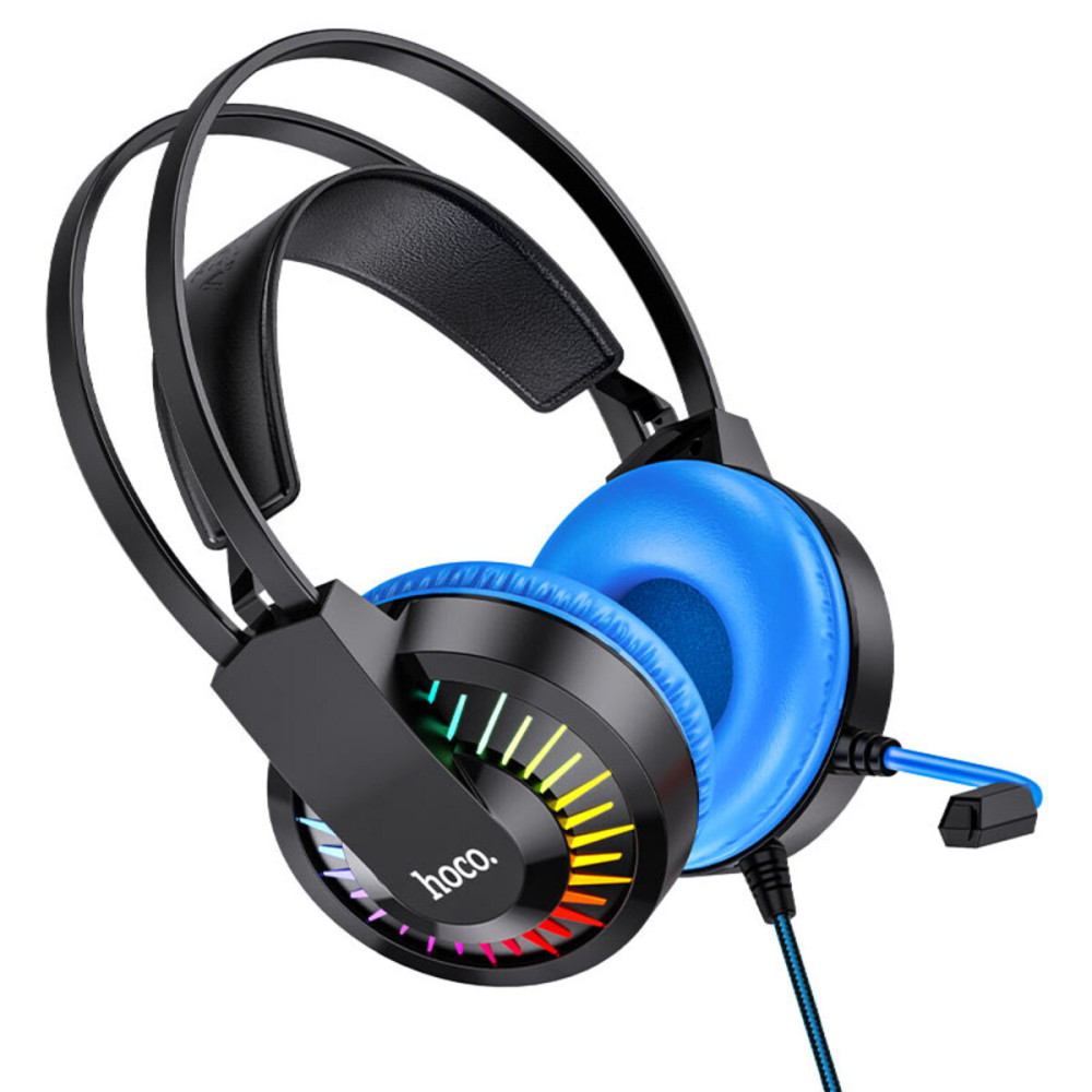 Наушники HOCO W105 Joyful gaming headphones Blue (6931474754172)