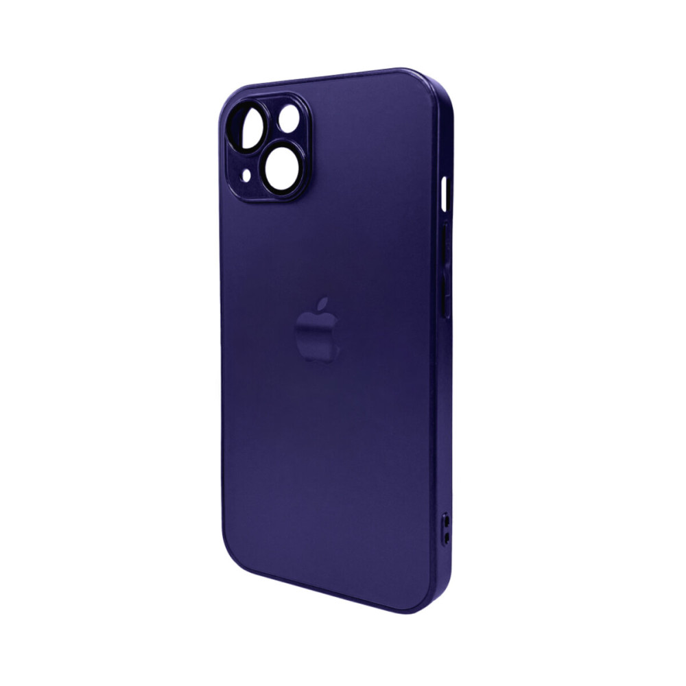 Чехол для смартфона AG Glass Matt Frame Color Logo для Apple iPhone 13 Темно-пурпурный (AGMattFrameiP13Purple)