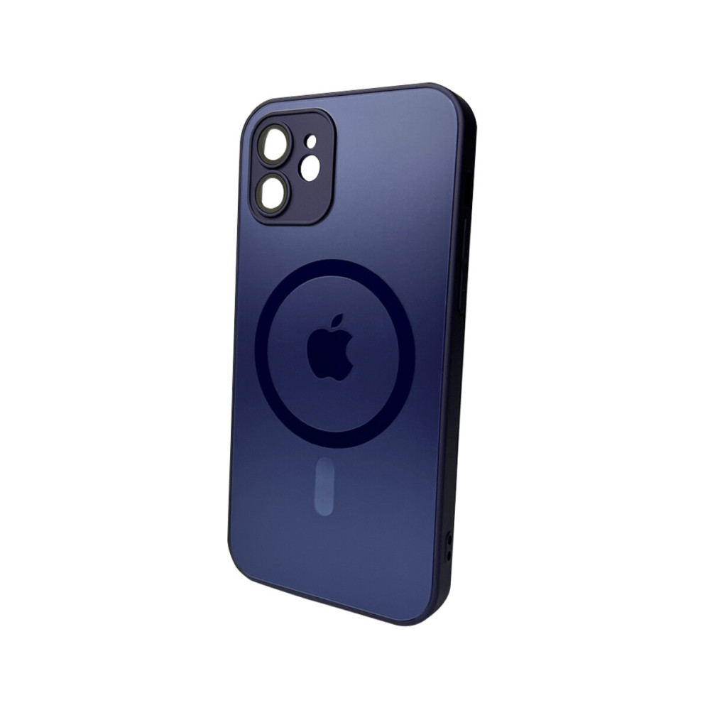 Чехол для смартфона AG Glass Matt Frame Color MagSafe Logo для Apple iPhone 11 Темно-фиолетовый (AGMattFrameMGiP11DPurple)