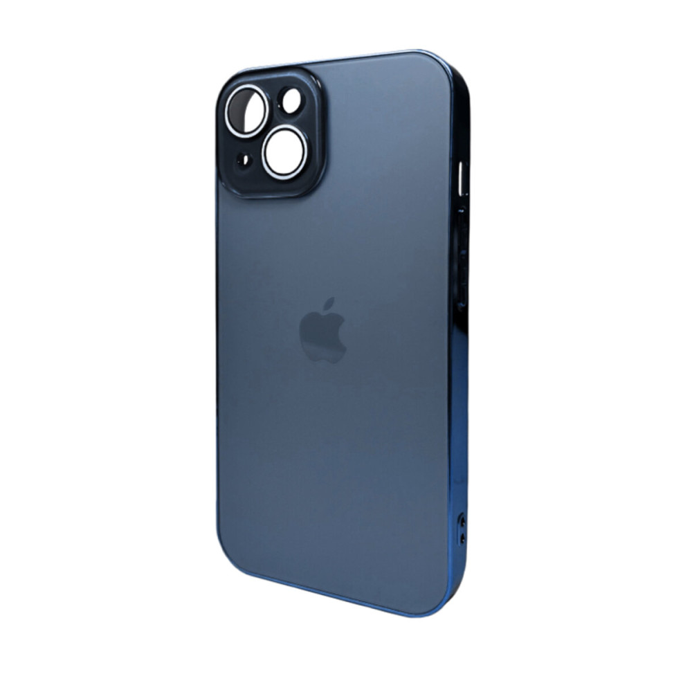 Чехол для смартфона AG Glass Sapphire Frame MagSafe Logo для Apple iPhone 13 Морская синяя (AGSappiFRP13Blue)