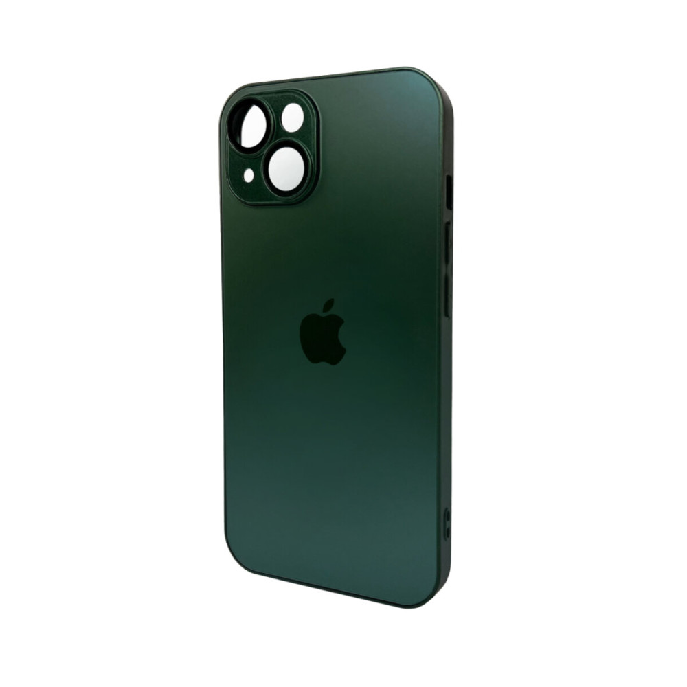 Чехол для смартфона AG Glass Matt Frame Color Logo для Apple iPhone 15 Cangling Green (AGMattFrameiP15Green)