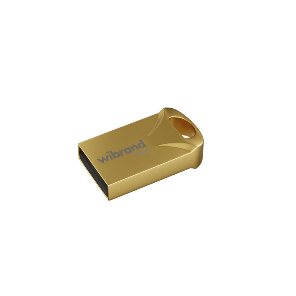 Флешка Wibrand USB 2.0 Hawk 64Gb Gold (WI2.0/HA64M1G)