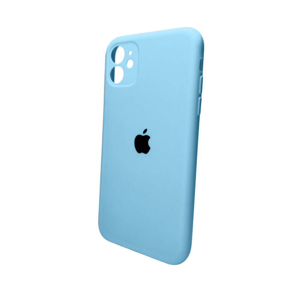 Чехол для смартфона Silicone Full Case AA Camera Protect для Apple iPhone 11 круг 44, Light Blue (FullAAKPi11-44)