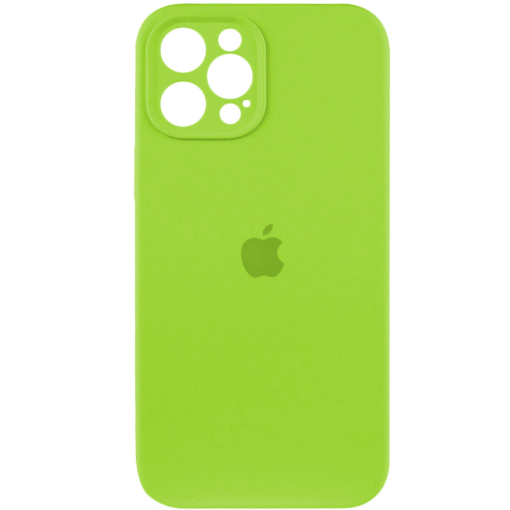 Чехол для смартфона Silicone Full Case AA Camera Protect для Apple iPhone 12 Pro 24, Блестящий зеленый (FullAAi12P-24)