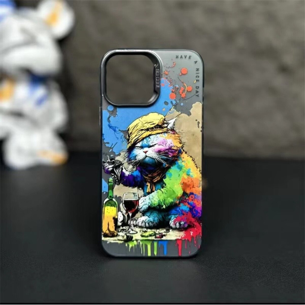 Чехол для смартфона So Cool Print для Apple iPhone 14 Pro Max 22, Пьяная кошка (SoColI14PM-22-Drunkcat)