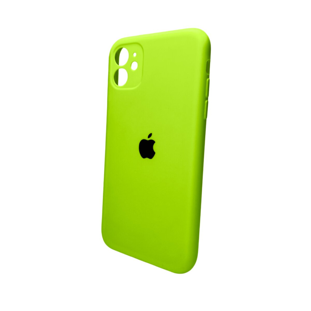 Чехол для смартфона Silicone Full Case AA Camera Protect для Apple iPhone 11 Pro круглый 24, блестящий зеленый (FullAAKPi11P-24)