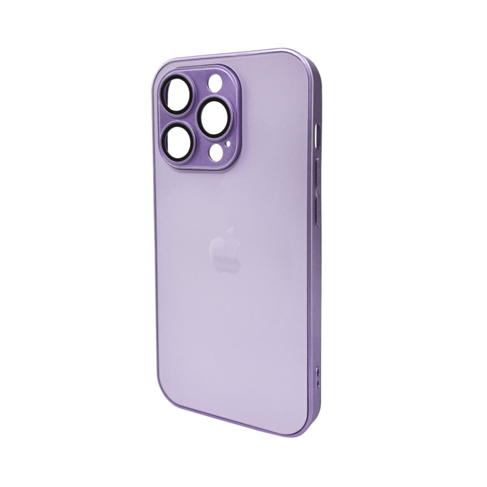 Чехол для смартфона AG Glass Matt Frame Color Logo для Apple iPhone 15 Pro Светло-фиолетовый (AGMattFrameiP15PLPurple)