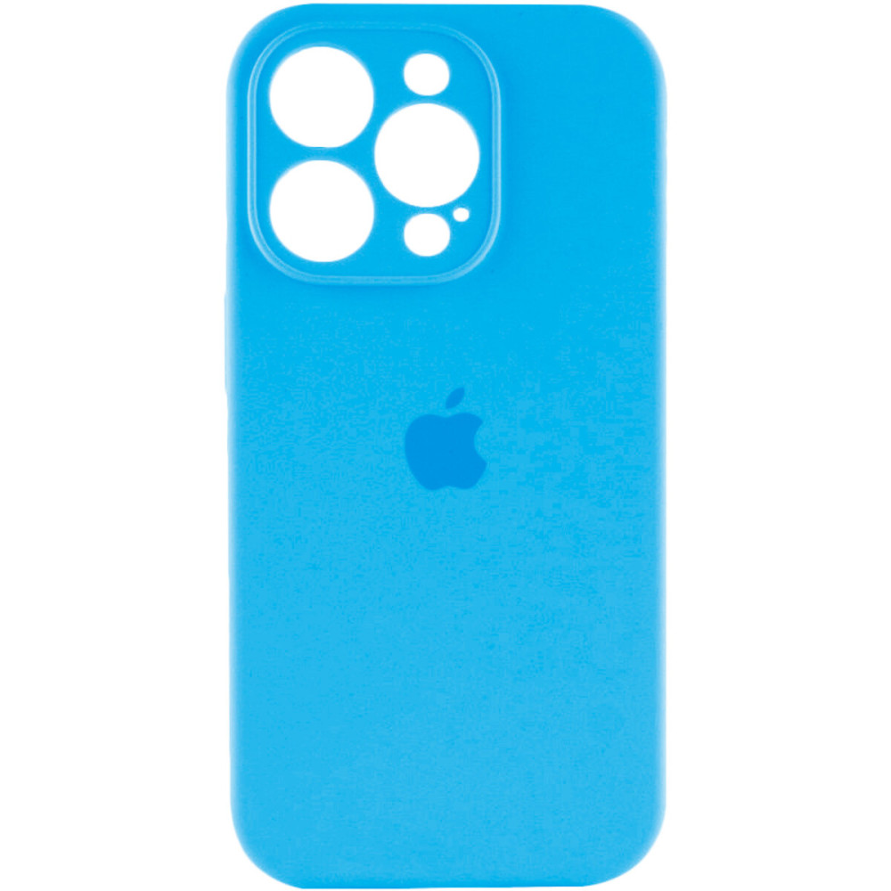 Чехол для смартфона Silicone Full Case AA Camera Protect для Apple iPhone 15 Pro 44, Светло-голубой (FullAAi15P-44)