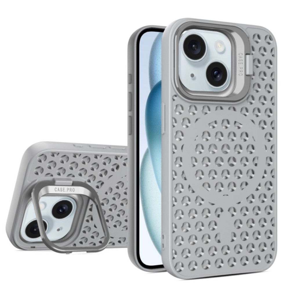 Чехол для смартфона Cosmic Grater Stand для Apple iPhone 15 Серый (GRASTiP15Grey)