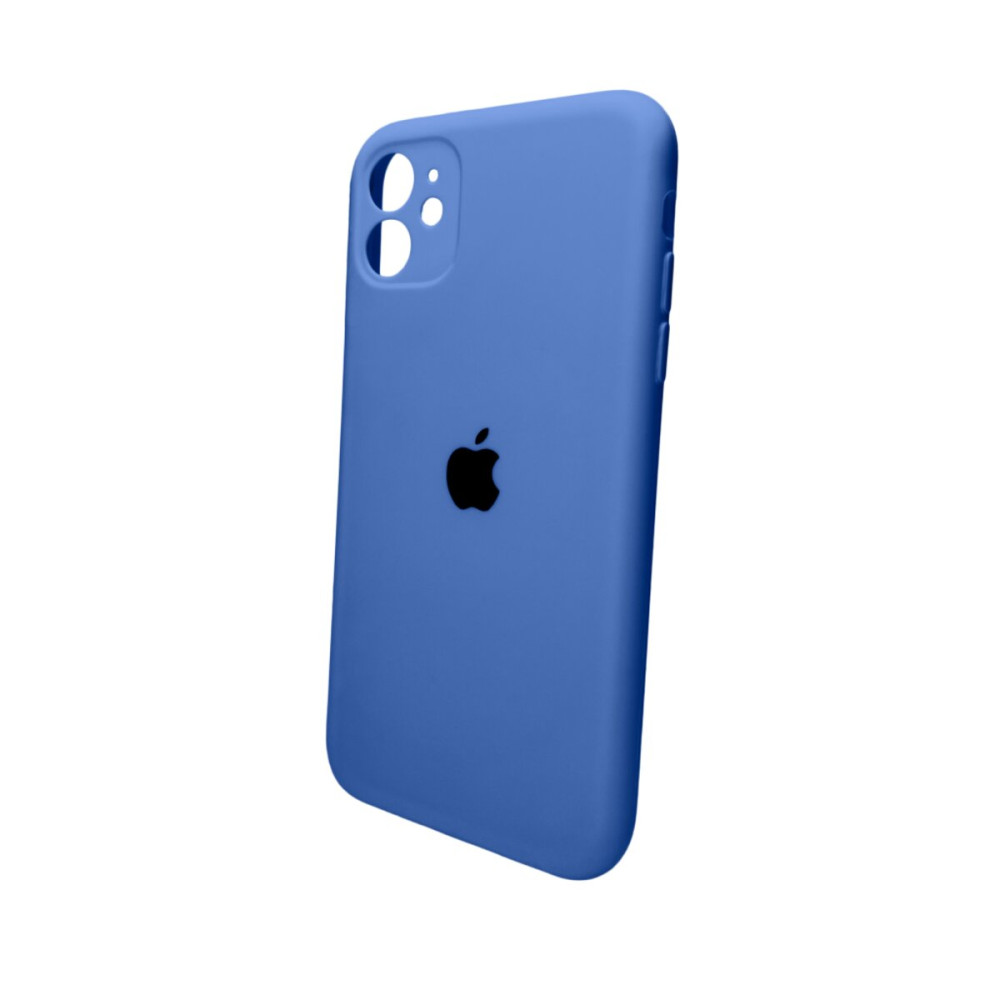 Чехол для смартфона Silicone Full Case AA Camera Protect для Apple iPhone 11 Pro Max круглый 3, Royal Blue (FullAAKPi11PM-3)