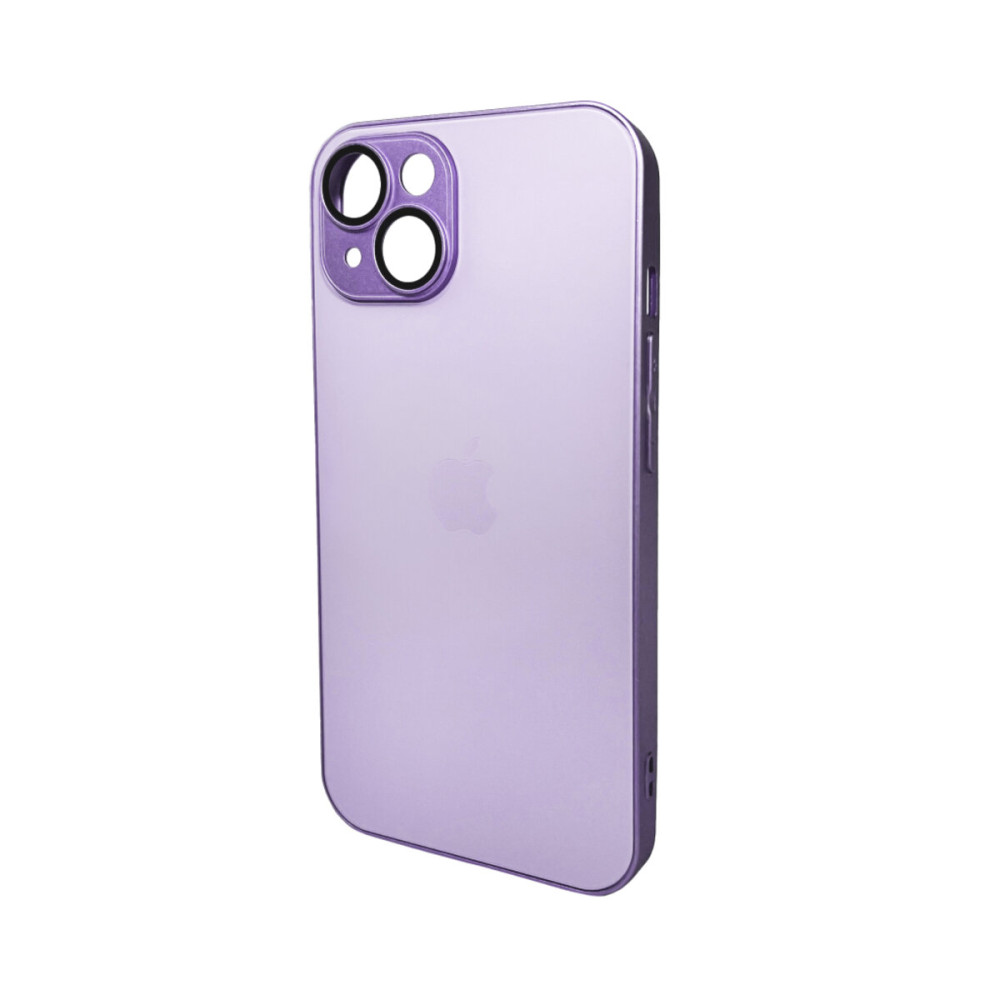 Чехол для смартфона AG Glass Matt Frame Color Logo для Apple iPhone 15 Светло-фиолетовый (AGMattFrameiP15LPurple)