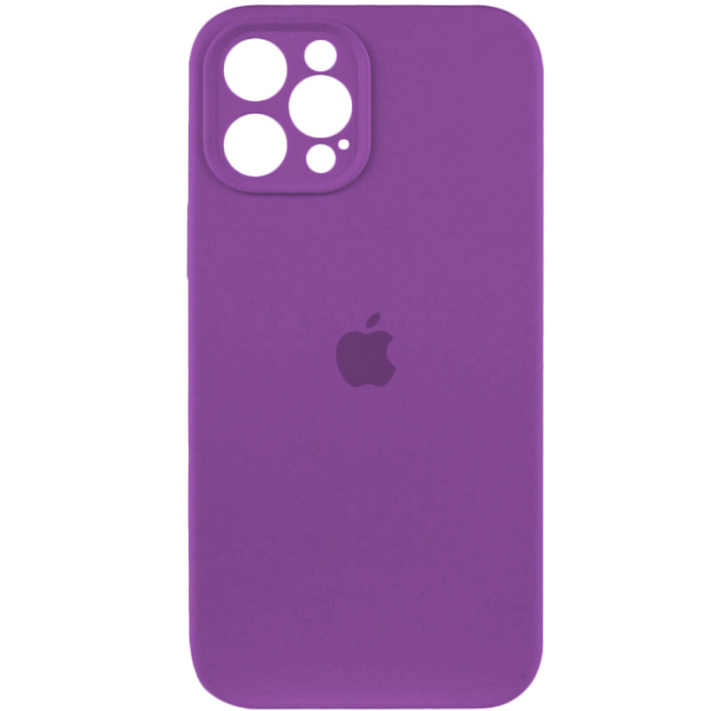 Чехол для смартфона Silicone Full Case AA Camera Protect для Apple iPhone 12 Pro Max 19,Фиолетовый (FullAAi12PM-19)