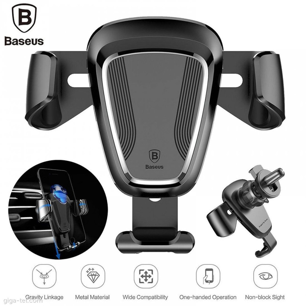 Держатель для мобильного Baseus Gravity Car Mount Black (SUYL-01)