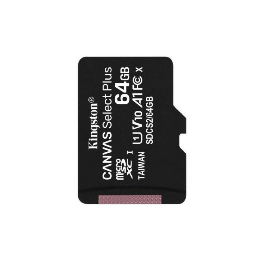 microSDXC (UHS-1) Kingston Canvas Select Plus 64Gb класс 10 А1 (R-100MB/s) (SDCS2/64GBSP)