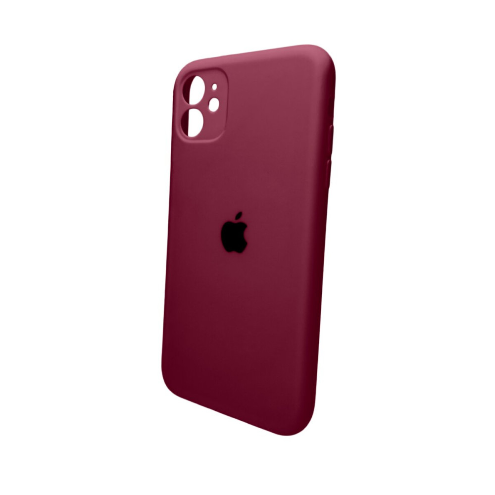 Чехол для смартфона Silicone Full Case AA Camera Protect для Apple iPhone 11 круг 47,Слива (FullAAKPi11-47)