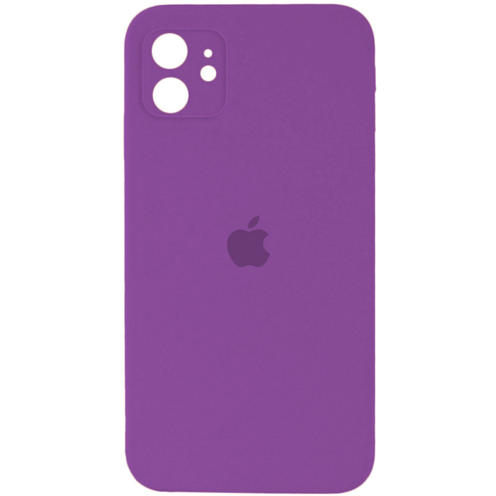 Чехол для смартфона Silicone Full Case AA Camera Protect для Apple iPhone 12 19,Фиолетовый (FullAAi12-19)