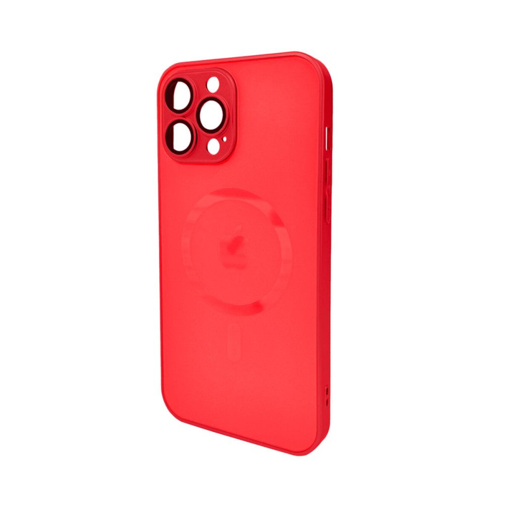 Чехол для смартфона AG Glass Matt Frame Color MagSafe Logo для Apple iPhone 13 Pro Max Cola Red (AGMattFrameMGiP13PMRed)