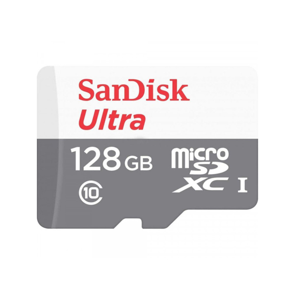 microSDXC (UHS-1) SanDisk Ultra 128Gb класс 10 A1 (100Мб/с) (адаптер SD) (SDSQUNR-128G-GN3MA)