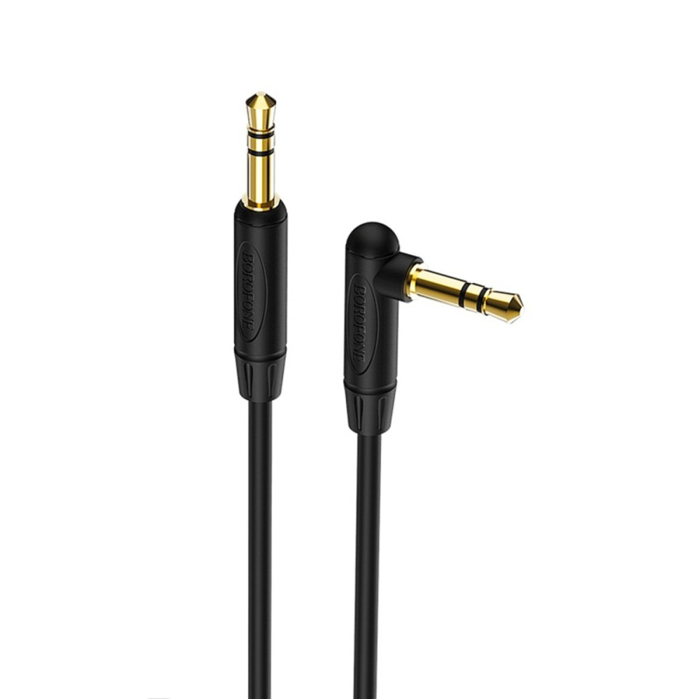 Аудио-кабель BOROFONE BL4 audio AUX cable 1m, черный (BL4B)