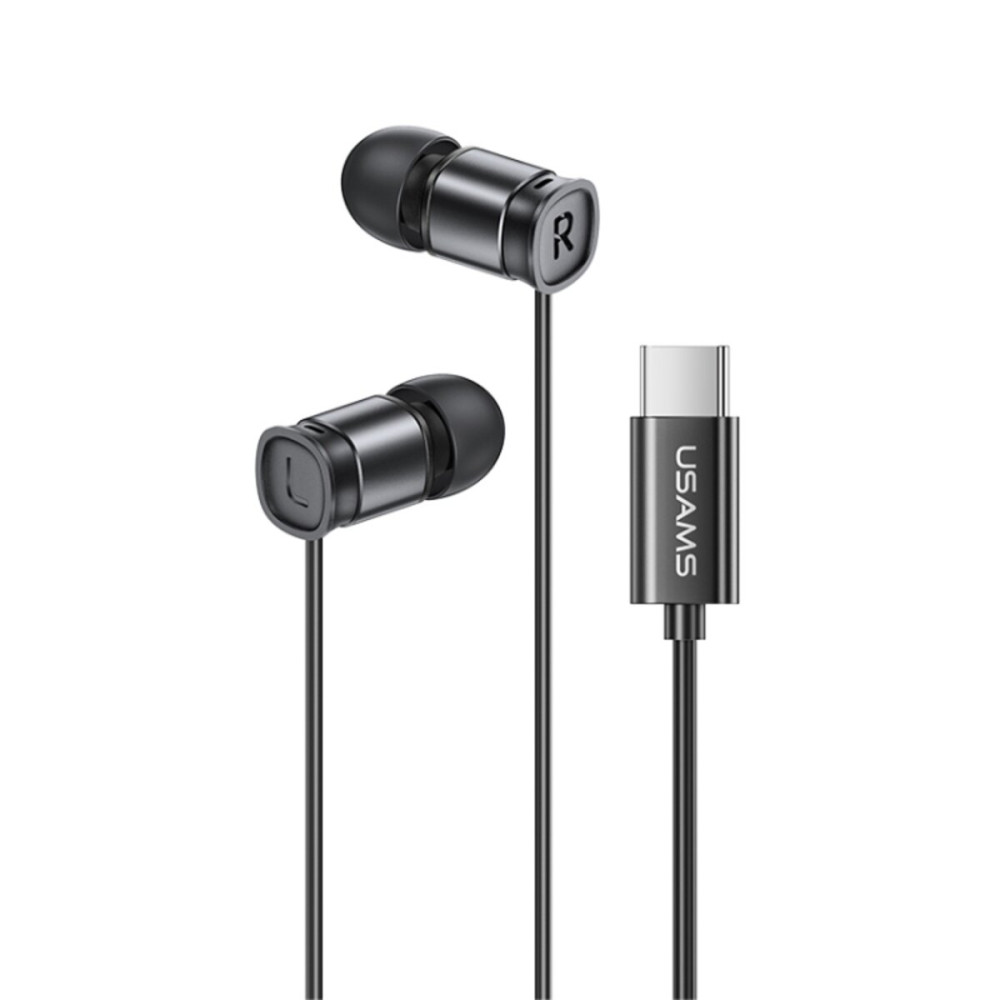 Наушники Usams EP-46 Mini Type-C In-Ear Earphone1.2m Black (HSEP4603)