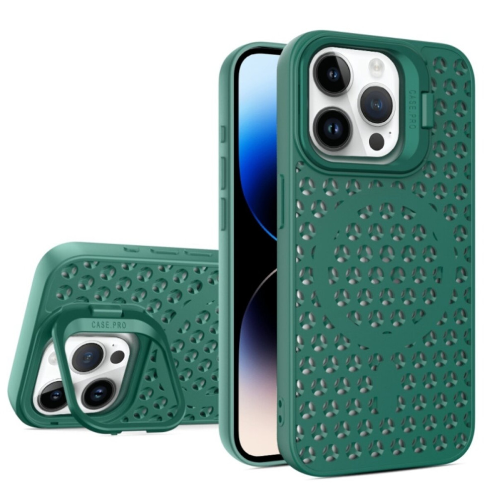 Чехол для смартфона Cosmic Grater Stand для Apple iPhone 14 Pro темно-зеленый (GRASTiP14PDarkGreen)