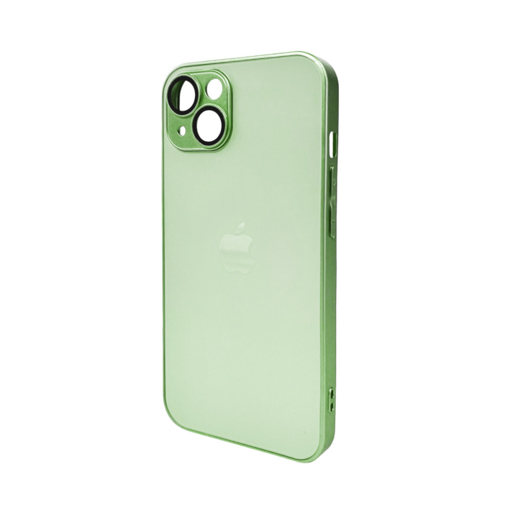 Чехол для смартфона AG Glass Matt Frame Color Logo для Apple iPhone 12 Светло-зеленый (AGMattFrameiP12LGreen)