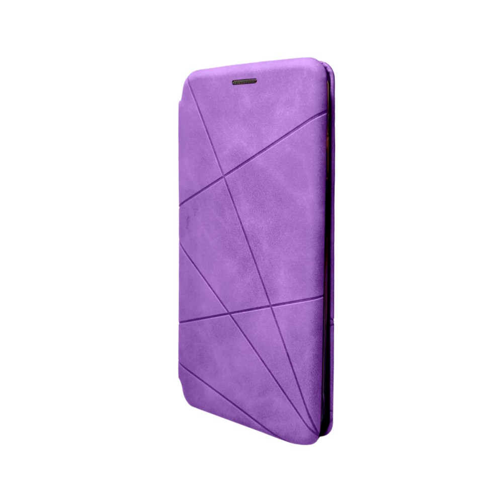 Чехол-книжка для смартфона Dekker Geometry для Realme C30/C30s Лиловый (GeoRealC30Lilac)