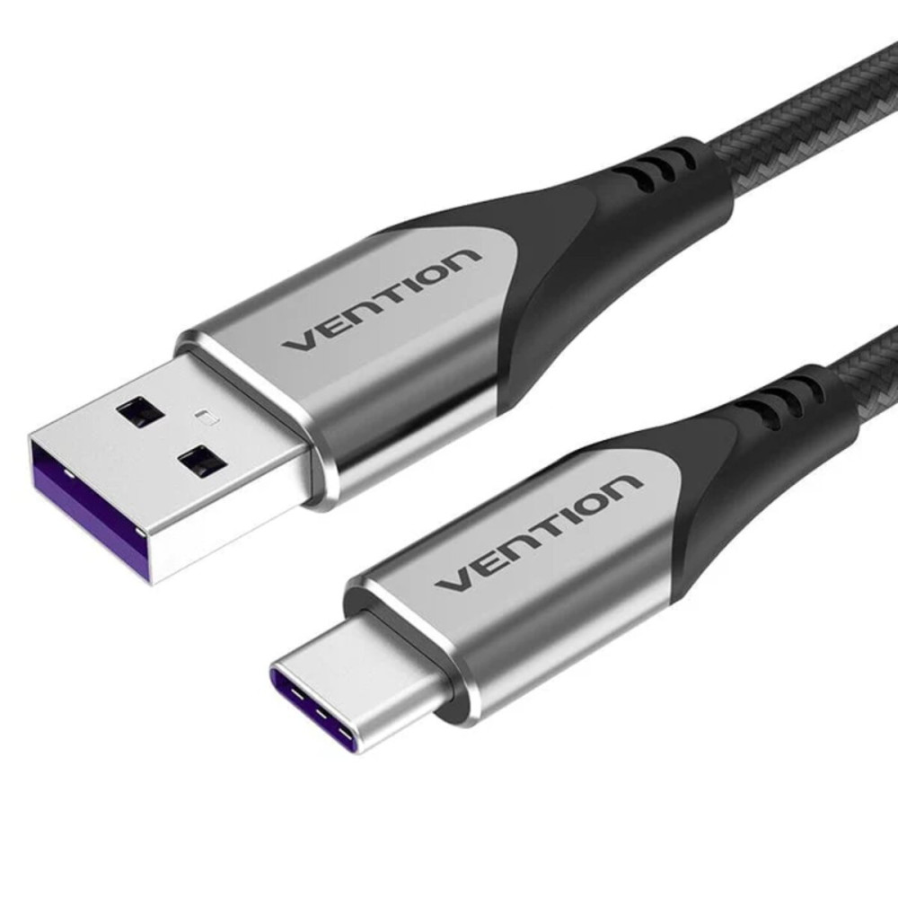 Кабель Vention USB-C to USB 2.0-A Fast Charging Cable 1.5M серый алюминиевый сплав тип (COFHG) (COFHG)