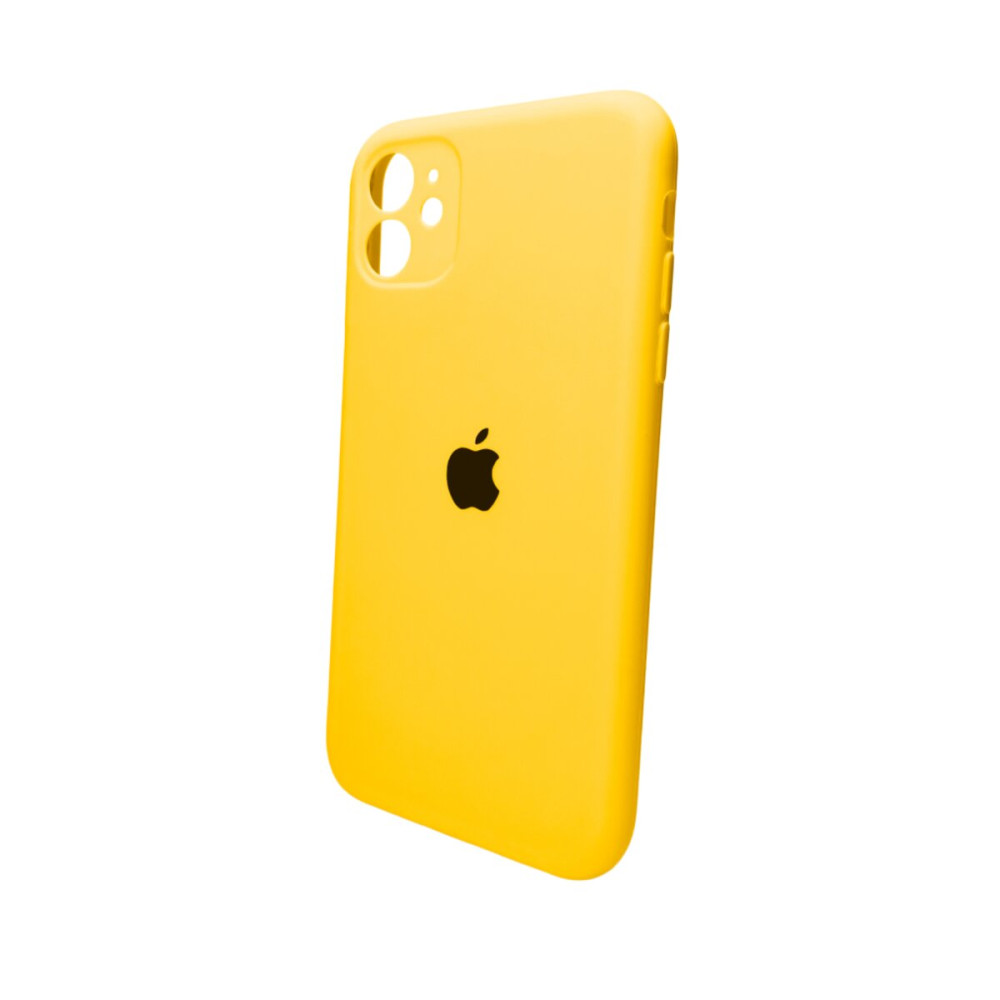 Чехол для смартфона Silicone Full Case AA Camera Protect для Apple iPhone 11 кругл 56, Sunny Yellow (FullAAKPi11-56)