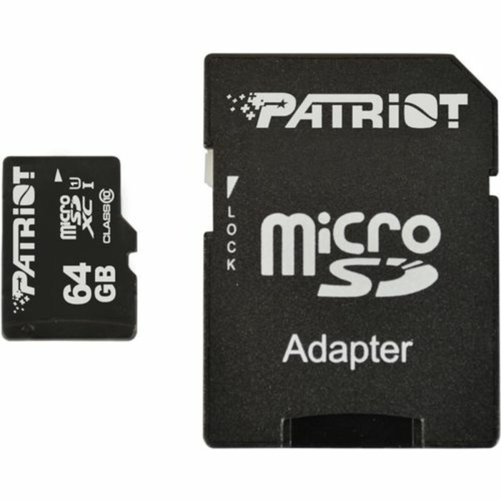 microSDXC (UHS-1) Patriot LX Series 64Gb класс 10 (адаптер SD) (PSF64GMCSDXC10)