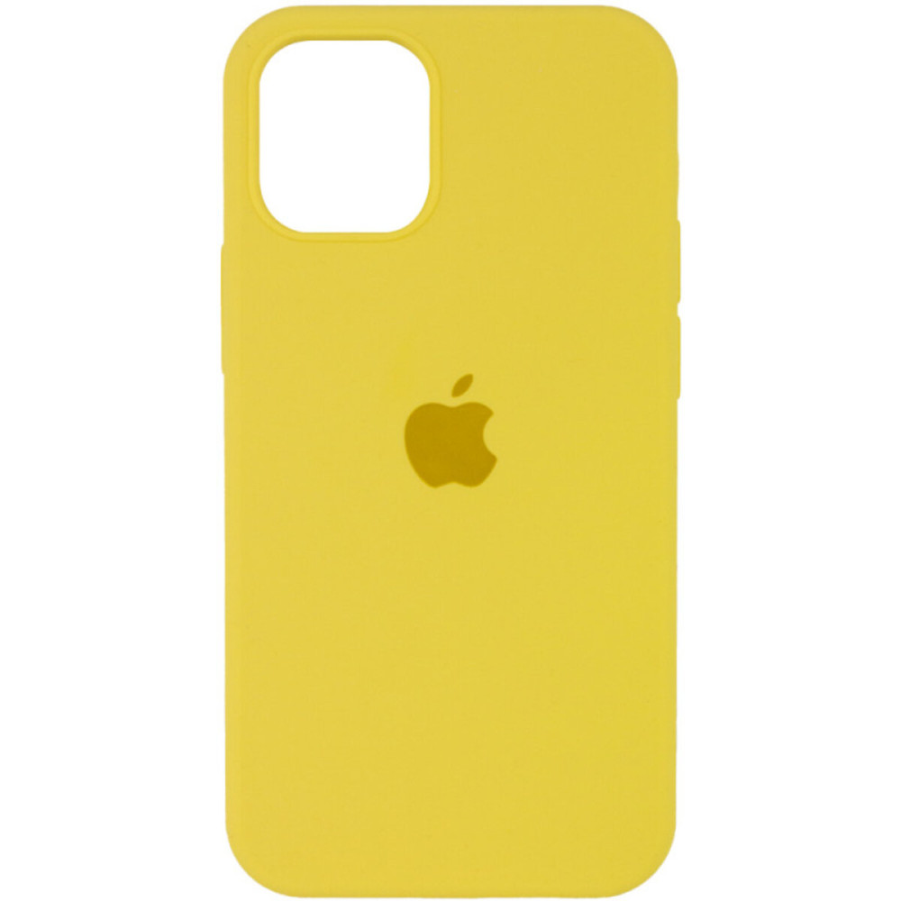 Чехол для смартфона Silicone Full Case AA Open Cam для Apple iPhone 12 Pro 56, Солнечно-желтый (FullOpeAAi12P-56)