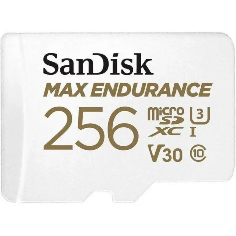 microSDXC (UHS-1 U3) SanDisk MAX Endurance 256Gb класс 10 V30 (100Mb/с) (адаптерSD) (SDSQQVR-256G-GN6IA)