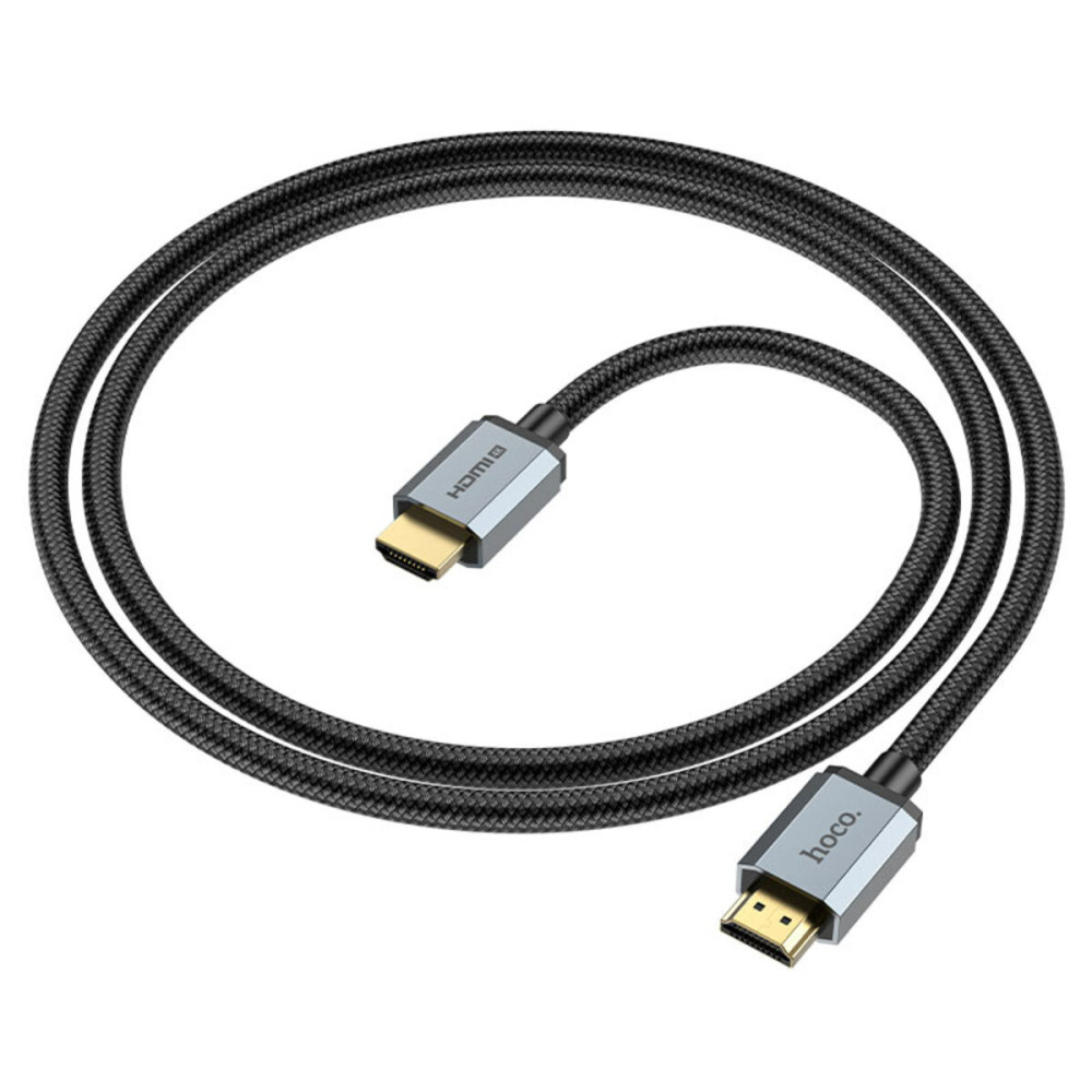 Кабель HOCO US03 HDTV 2.0 Male to Male 4K HD data cable(L=2M) Black (6931474777287)