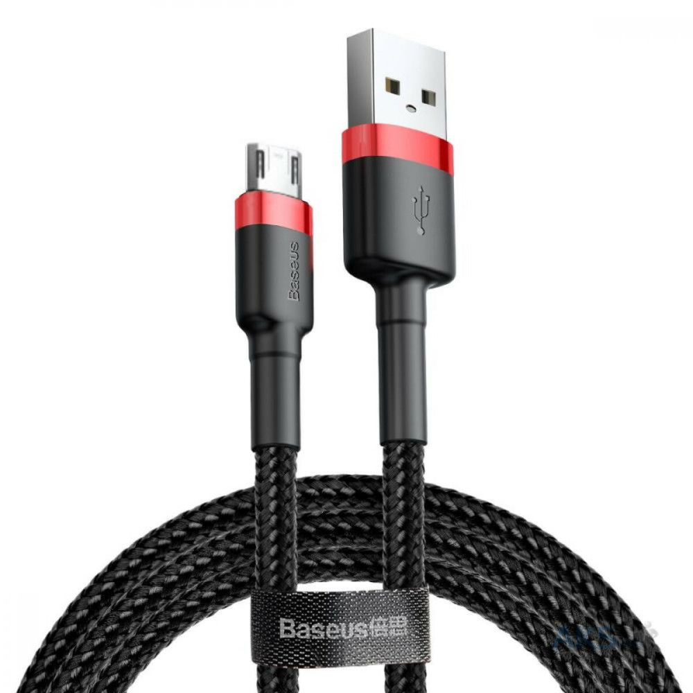 Кабель Baseus Cafule Cable USB для Micro 1.5A 2м Красный+Чёрный (CAMKLF-C91)