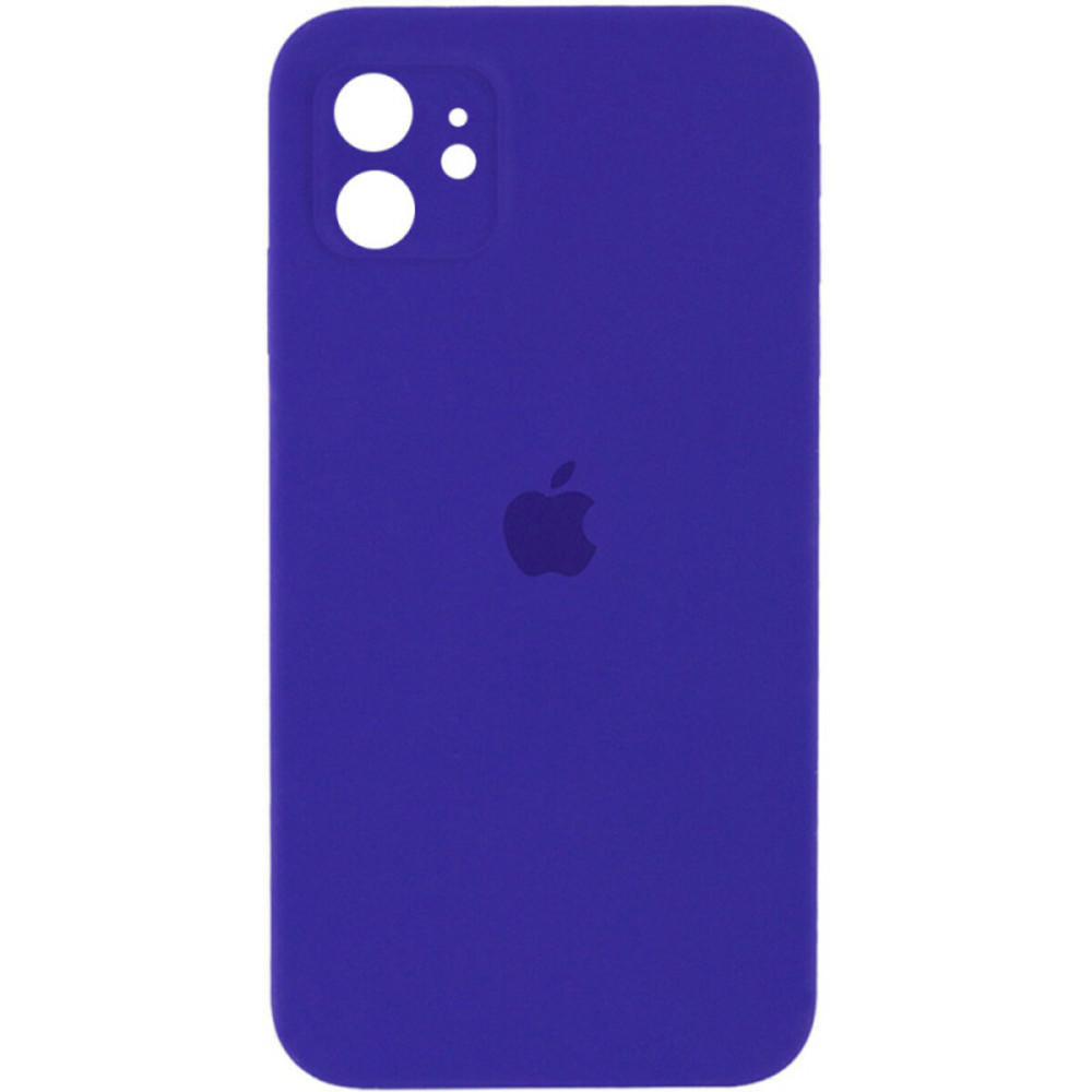 Чехол для смартфона Silicone Full Case AA Camera Protect для Apple iPhone 12 22, Темно-фиолетовый (FullAAi12-22)