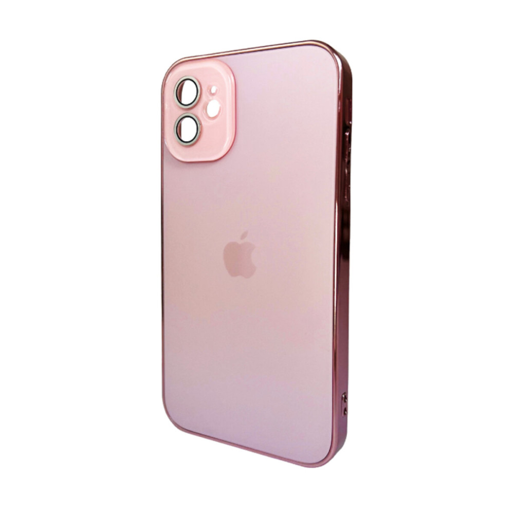 Чехол для смартфона AG Glass Sapphire Frame MagSafe Logo для Apple iPhone 12 Розовый (AGSappiFRP12Pink)