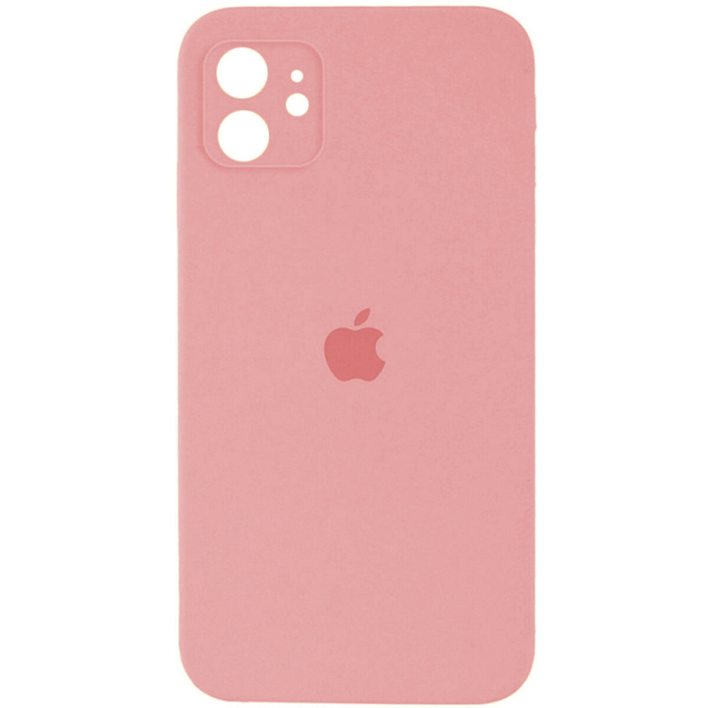 Чехол для смартфона Silicone Full Case AA Camera Protect для Apple iPhone 12 41,Розовый (FullAAi12-41)