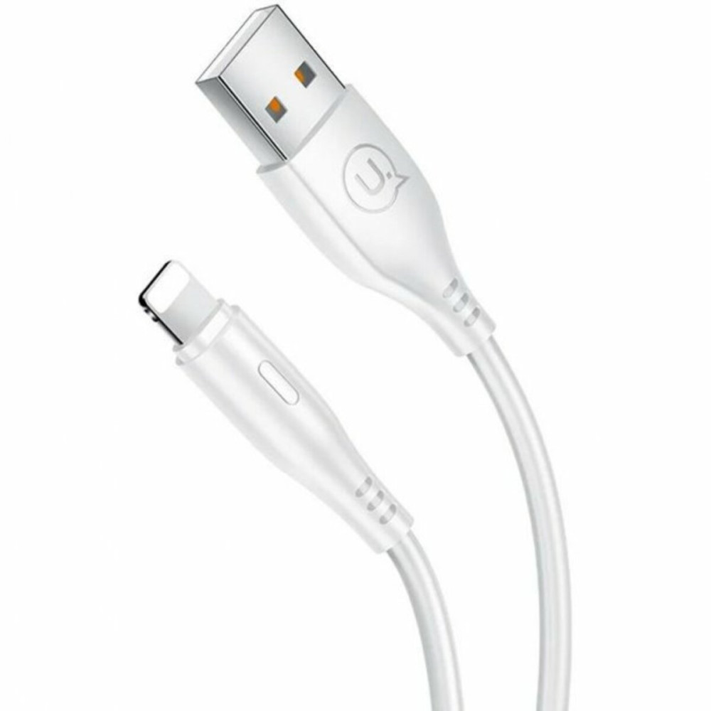 Кабель Usams US-SJ266 U18 Круглый Lightning Кабель 1м Белый (SJ266USB02)