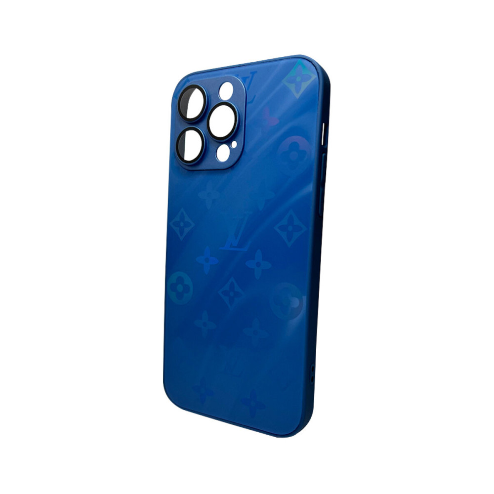 Чехол для смартфона AG Glass Gradient LV Frame для Apple iPhone 12 Pro Max темно-синий (AGLVFrameiP12PMDBlue)