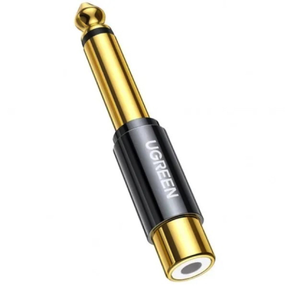 Переходник UGREEN AV169 6.35mm Male to RCA Female Adapter(UGR-80731) (UGR-80731)