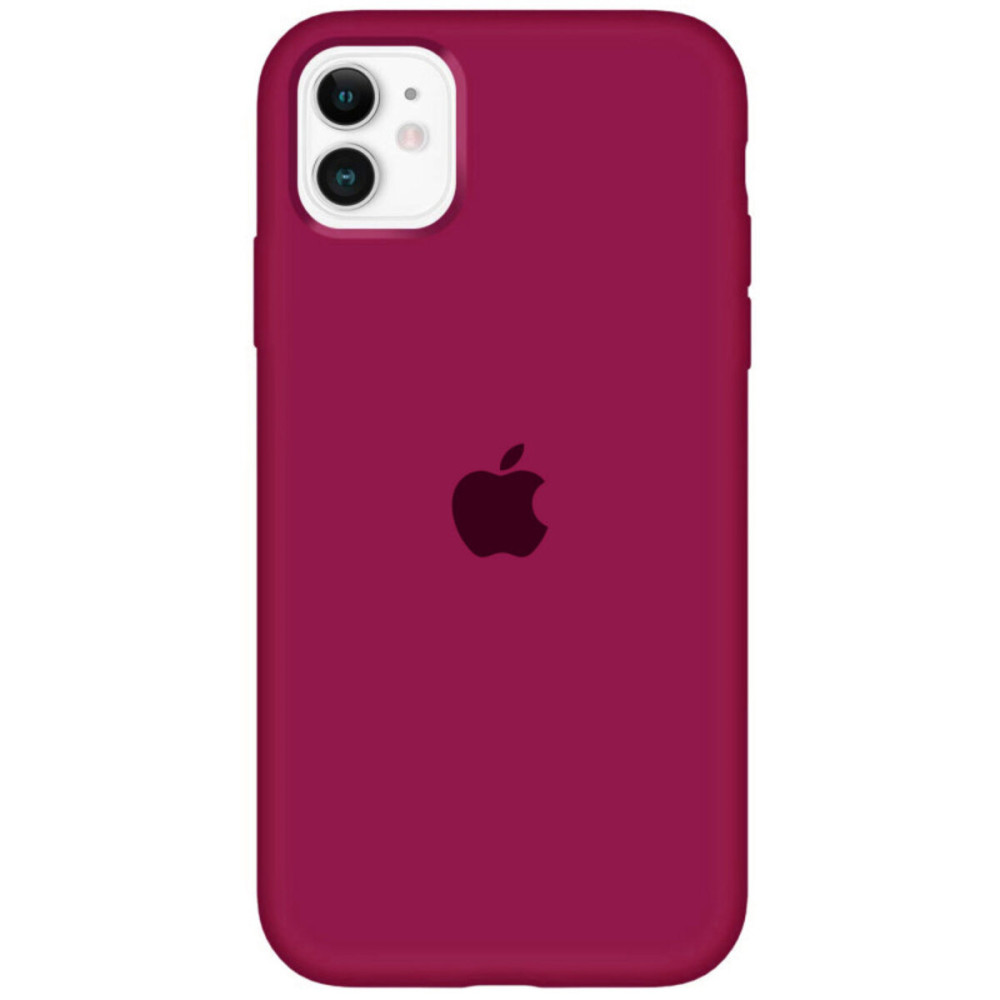 Силиконовый чехол Full Case AA Open Cam для Apple iPhone 11 круг 35, марун (FullOpeAAKPi11-35)