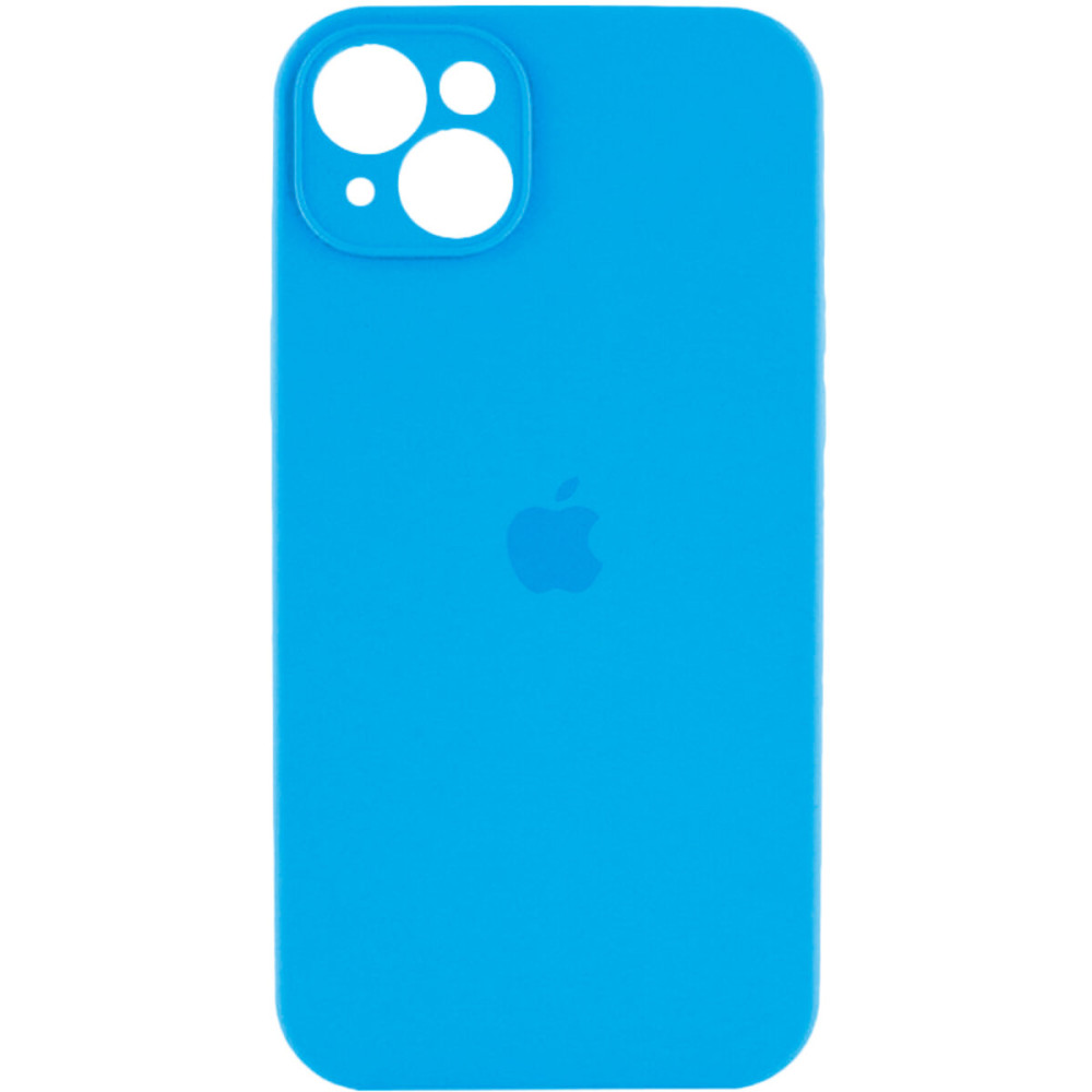 Чехол для смартфона Silicone Full Case AA Camera Protect для Apple iPhone 15 44, Светло-синий (FullAAi15-44)