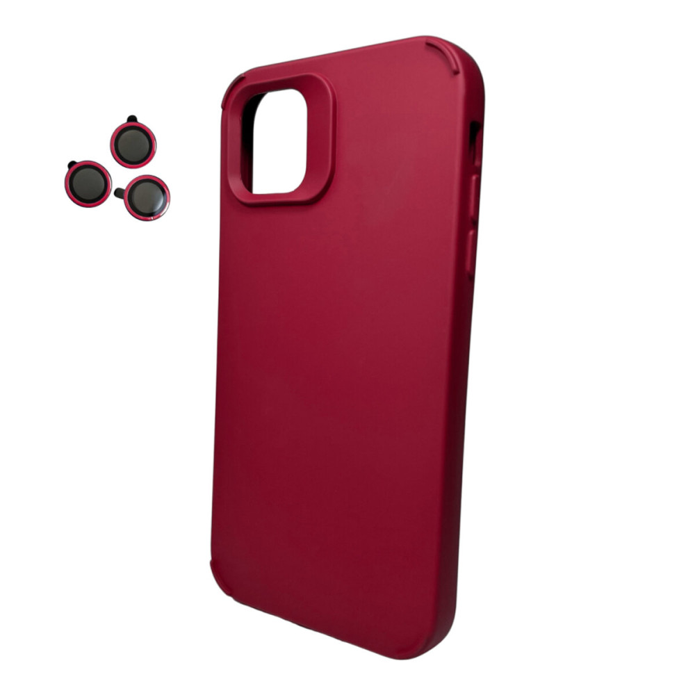 Чехол для смартфона Cosmic Silky Cam Protect для Apple iPhone 12/12 Pro Винный красный (CoSiiP12WineRed)