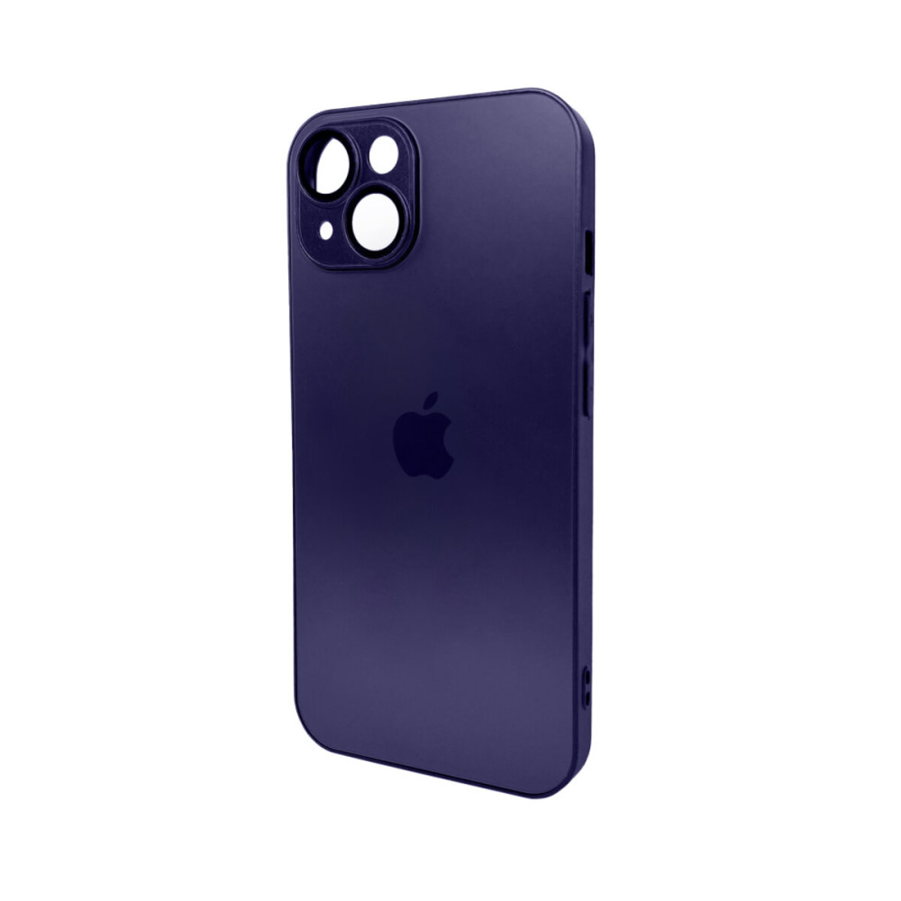 Чехол для смартфона AG Glass Matt Frame Color Logo для Apple iPhone 14 Темно-фиолетовый (AGMattFrameiP14Purple)