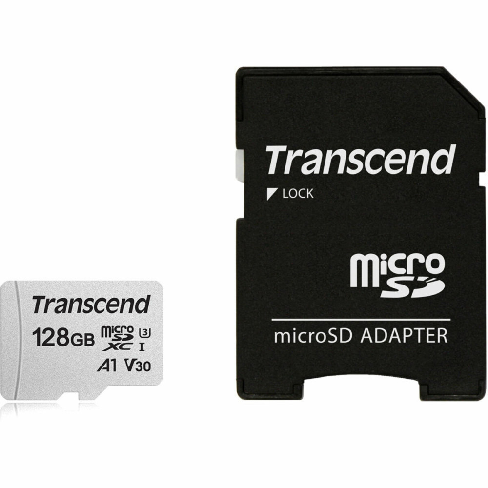 microSDXC (UHS-1) Transcend 300S 128Gb класс 10 (адаптер SD) (TS128GUSD300S-A)