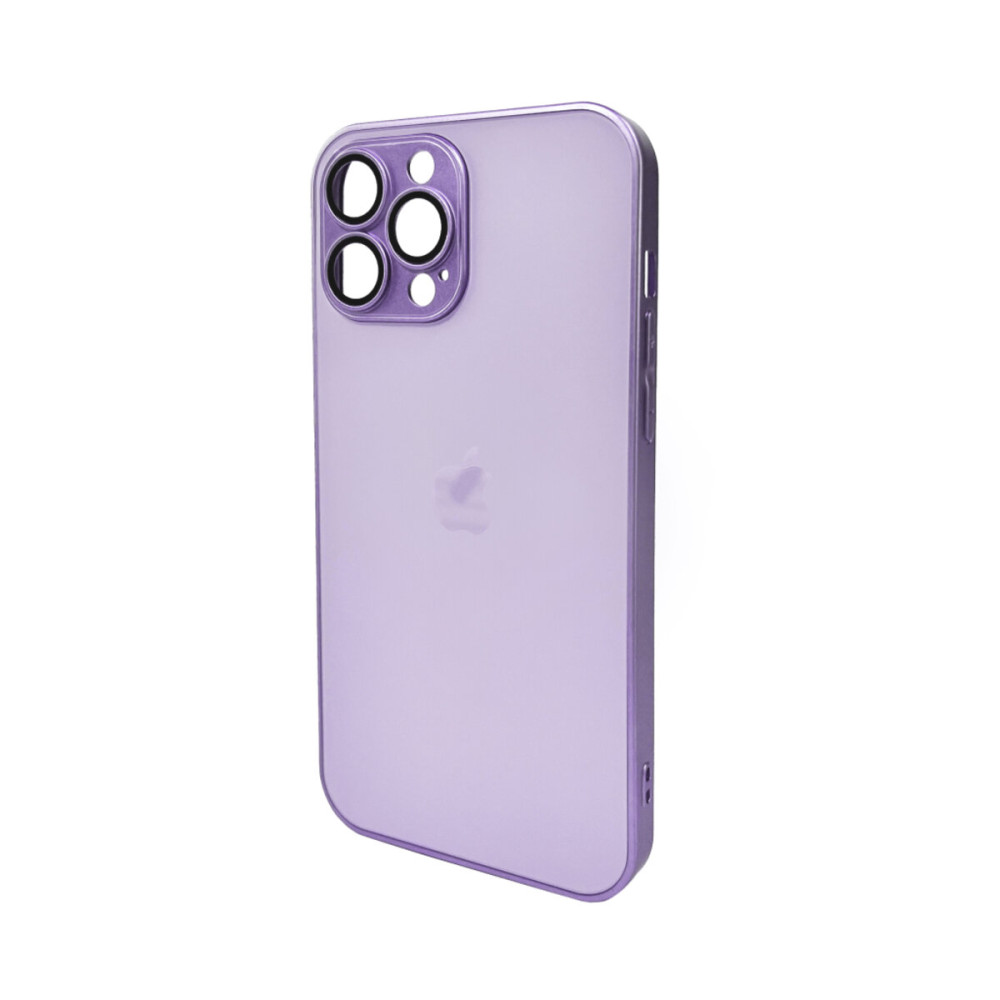 Чехол для смартфона AG Glass Matt Frame Color Logo для Apple iPhone 13 Pro Max Светло-фиолетовый (AGMattFrameiP13PMLPurple)