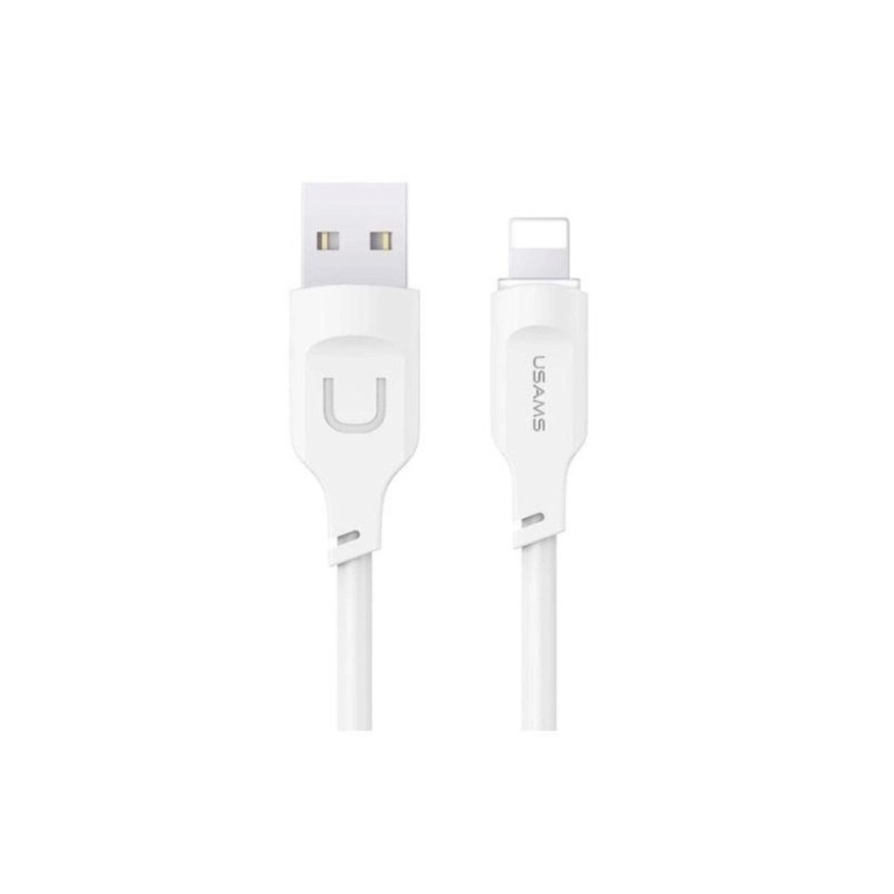 Кабель Usams US-SJ618 2.4A Lightning Charging & Data Cable -- Moe Series 1м Белый (SJ618USB02)