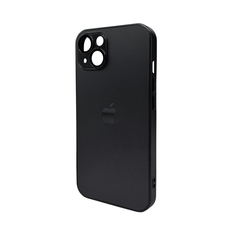 Чехол для смартфона AG Glass Matt Frame Color Logo для Apple iPhone 13 Графитовый черный (AGMattFrameiP13Black)