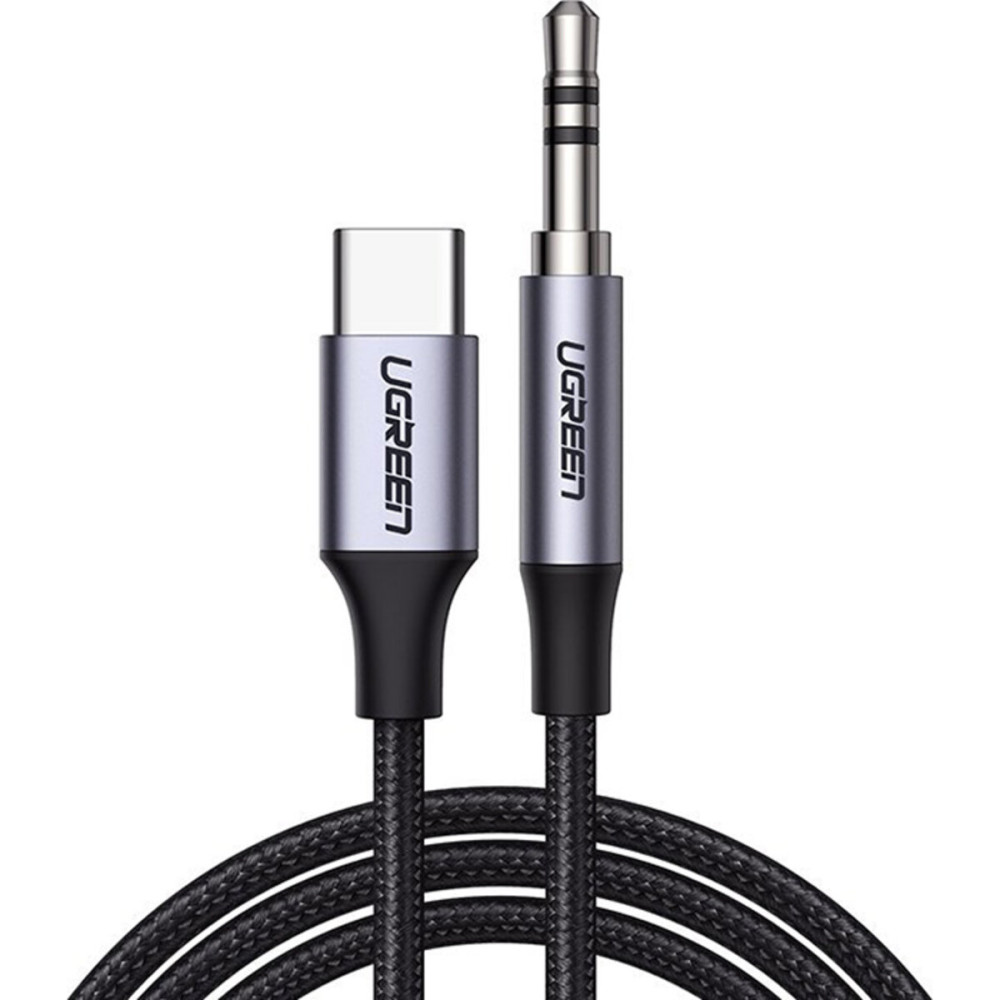 Кабель UGREEN CM450 USB-C Male to 3.5mm Male Audio Cable with Chip 1m (UGR-20192)